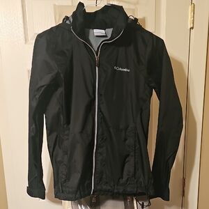 Women's Columbia Black Windbreaker Rain Jacket